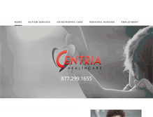 Tablet Screenshot of centriahealthcare.com