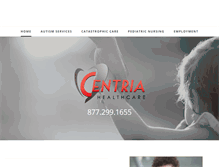 Tablet Screenshot of centriahealthcare.net